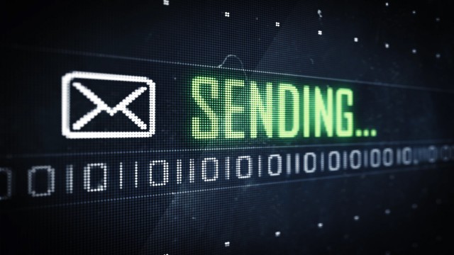 Pixel Sending Message and Symbol on Digital LED Screen. Looping