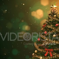 Christmas tree intro with place for titles