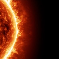 Realistic Sun Surface Animation with Solar Flares