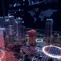 Virtual City Aerial Drone Flight Simulation on Cybernetic Space with Ultra HD Infographics and Digital Buildings